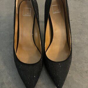 Black Glittery Heels